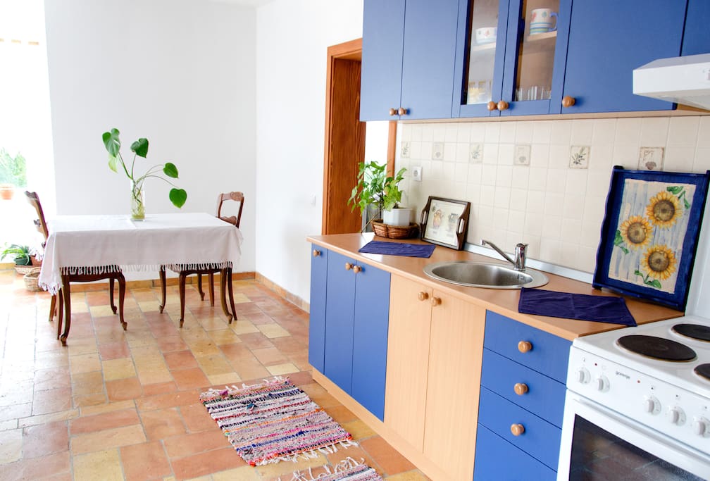 kitchen and dining room
