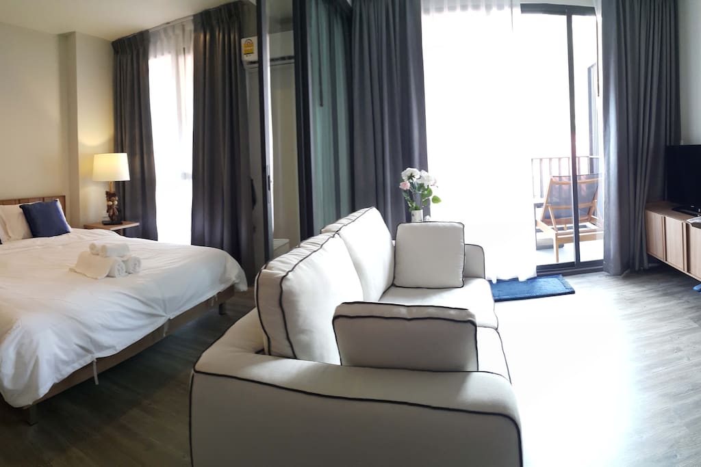 bedroom connect to living area