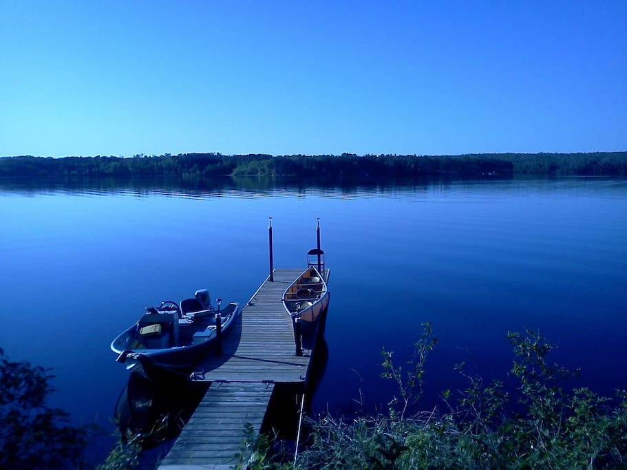 The lake from our dock.