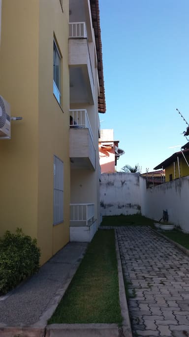 entrada para corredor de acesso