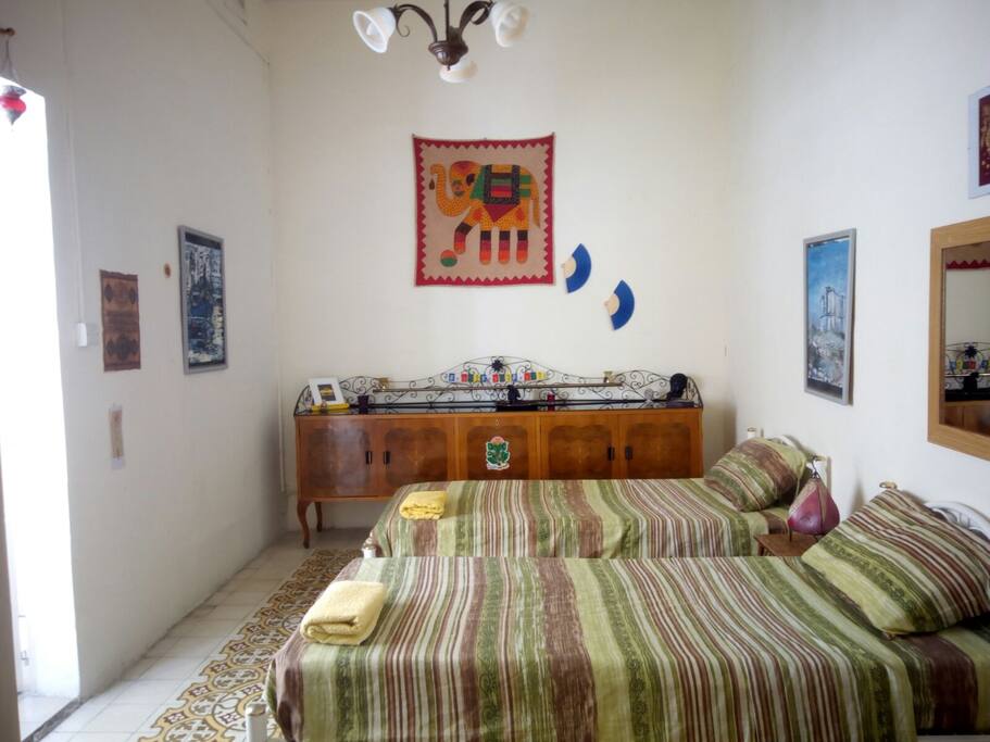 Room with balcony