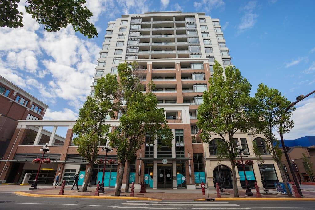 728 Yates Street, downtown Victoria BC, we are on the 10th floor.