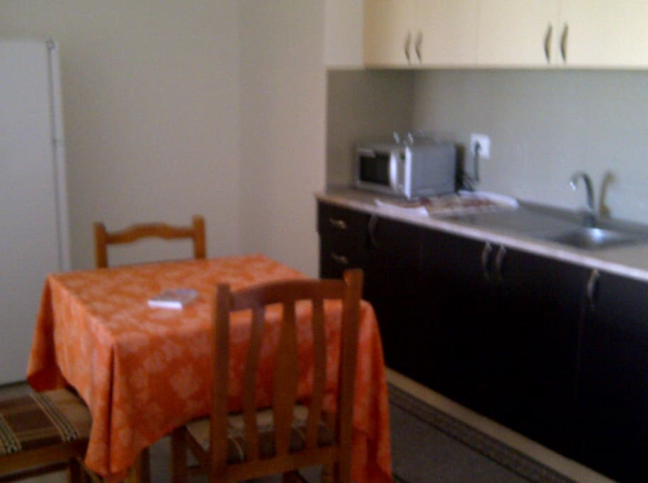 Kitchen and living room