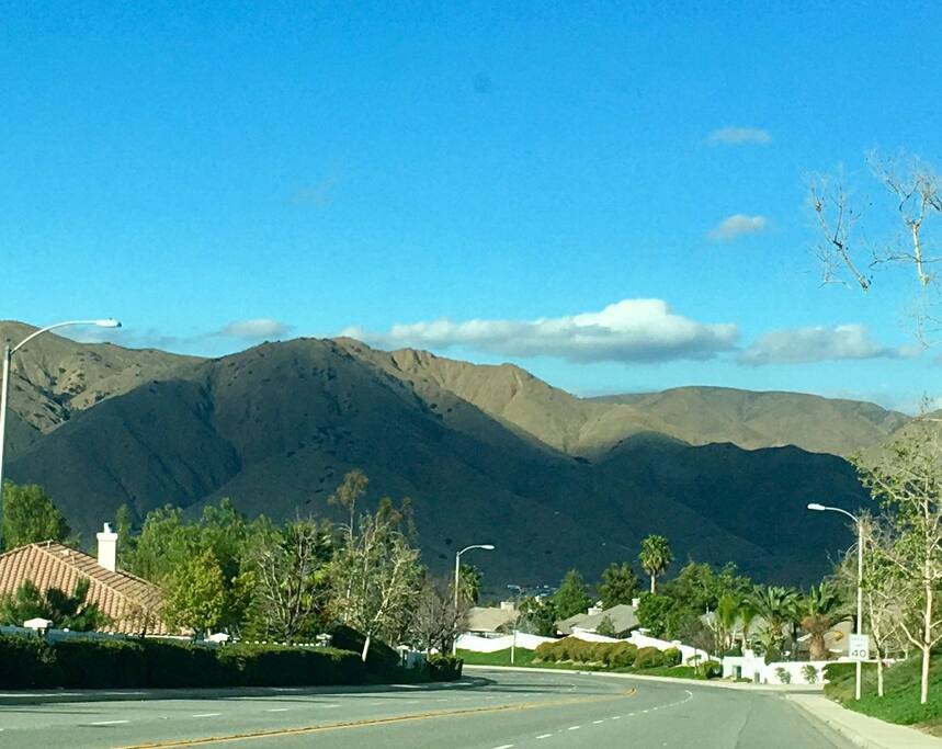 hiking behind house