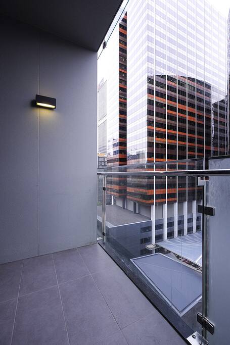 Balcony for enjoying Melbourne's weather.