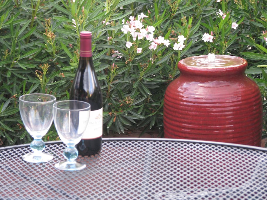 Relax indoors or out.