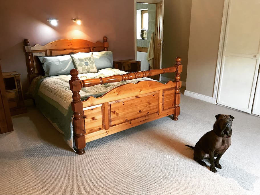 Your room has a king sized bed