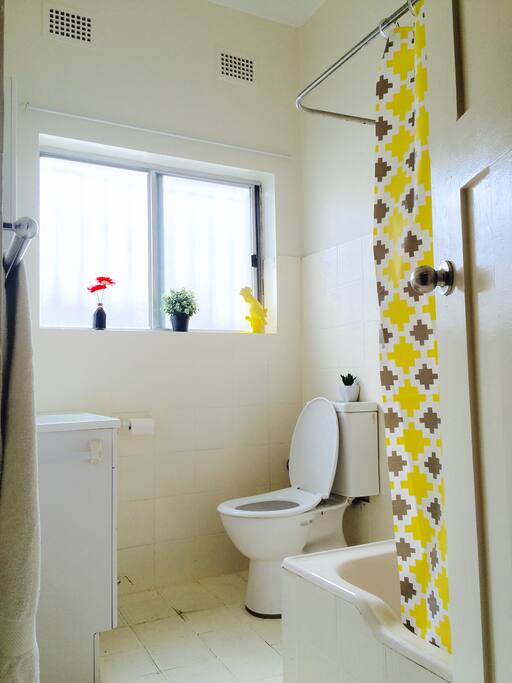 Bathroom with full bath and shower