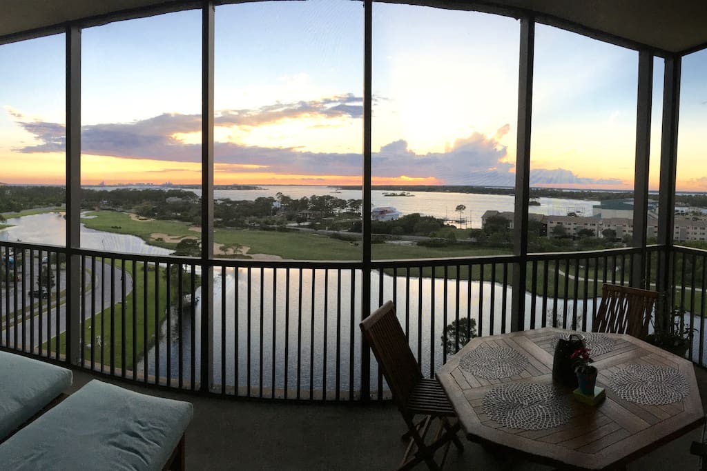 Balcony at Sunset