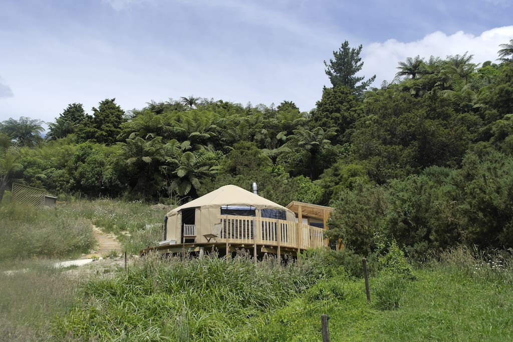 The guest yurt
