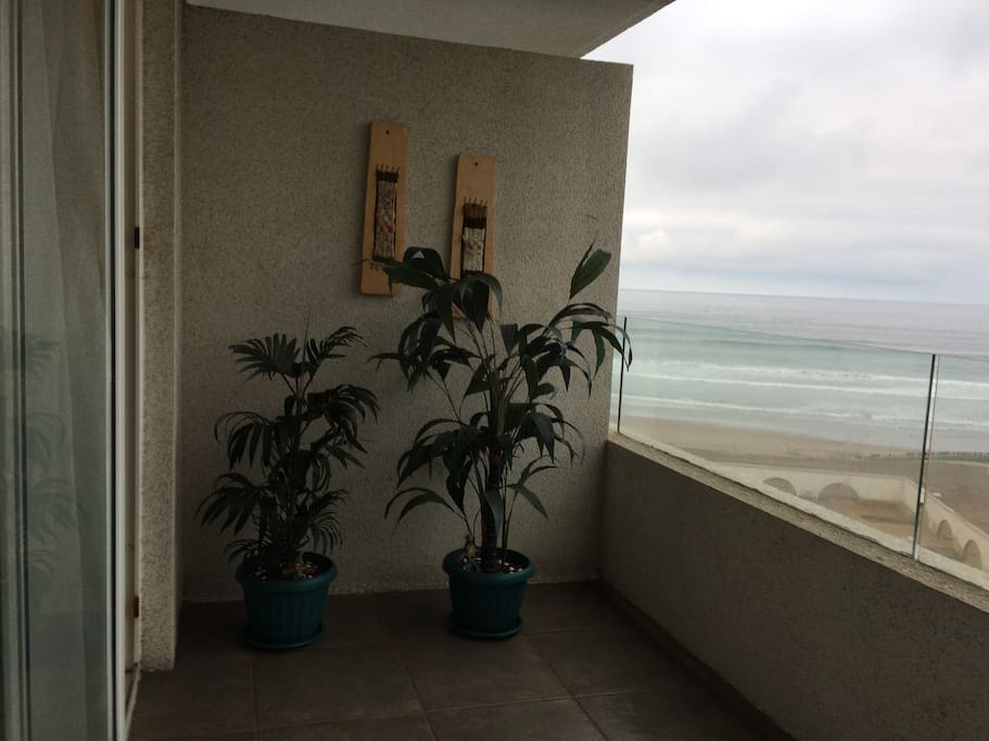 Terraza con vista al mar