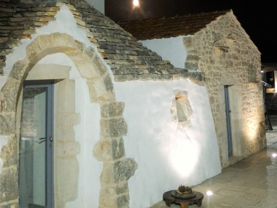 trulli by night