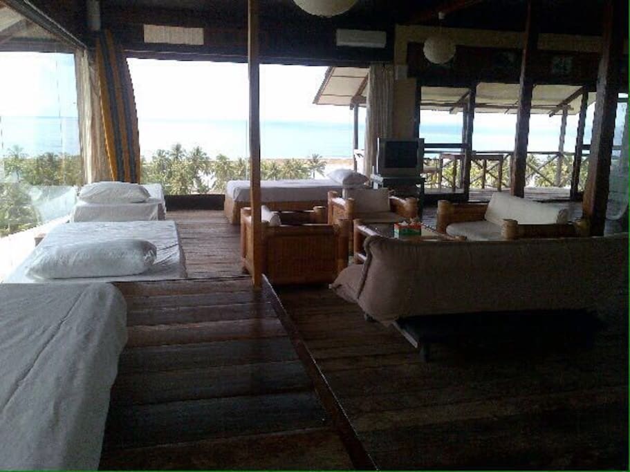 Lounge area with view of the ocean