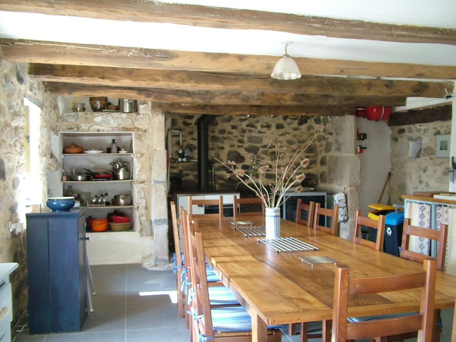 kitchen diner with table and chairs for 12