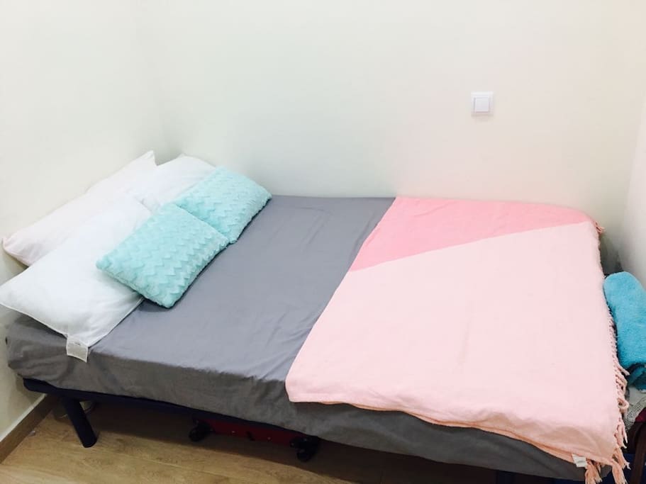 Bedroom with double bed (Window not pictured)