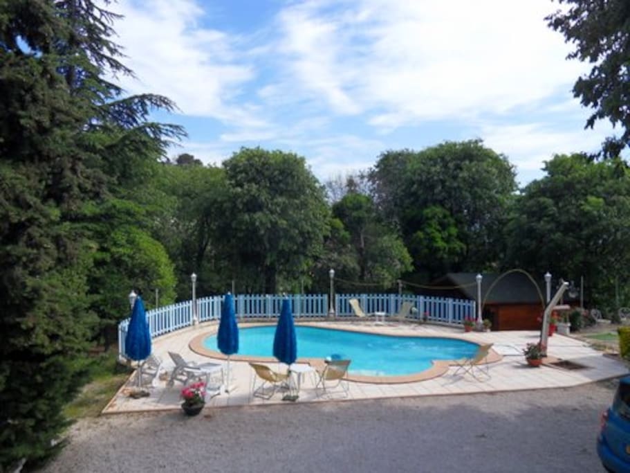 Piscine très bien exposée