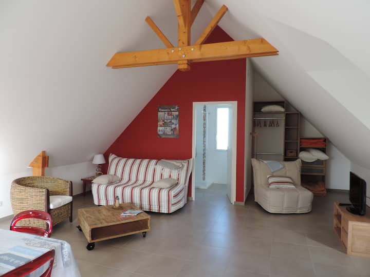 Vaste Studio Récent à Proximité Du Golfe. - Île-aux-Moines