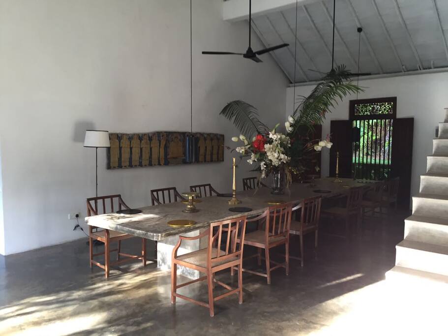 Dinning area sits 12