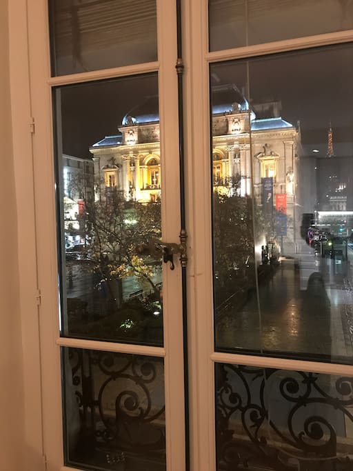 View on the theater and the "Place des Célestins"