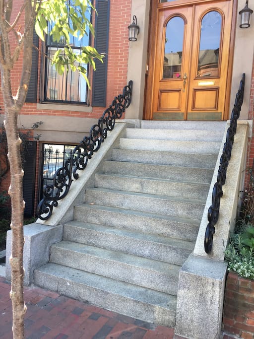 Stairs Into and Out of the Browne Stone Building.