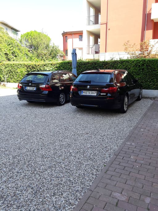 Private Car parking in the courtyard, very close to Verona city centre