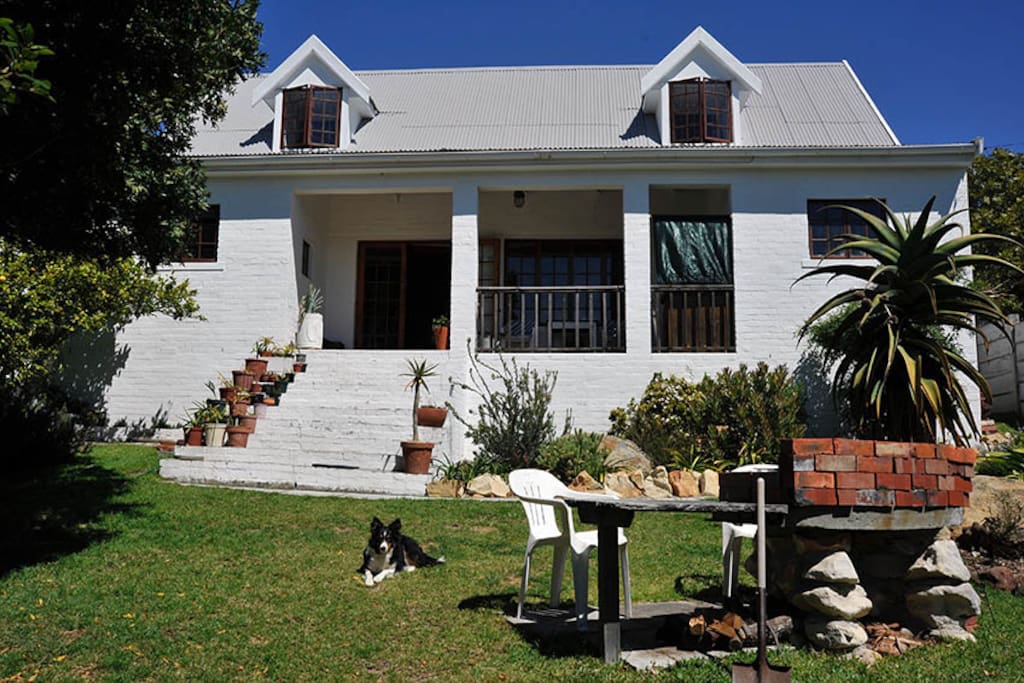 Fully enclosed garden with barbecue facilities.
