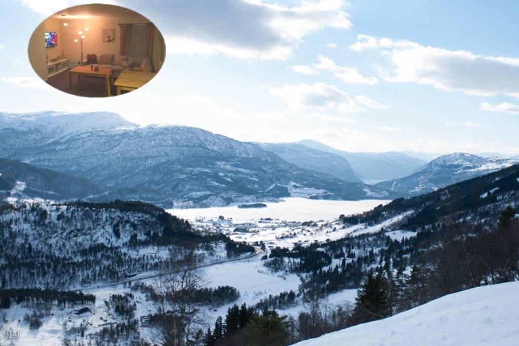 Vinterbilde over Hafslo