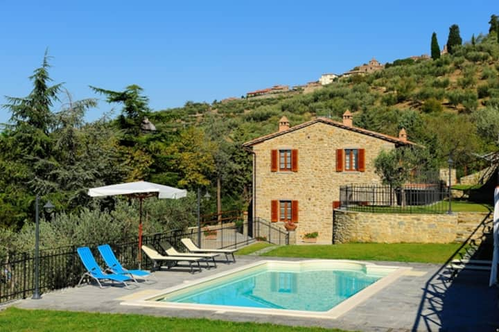 Panoramic Country House in Cortona