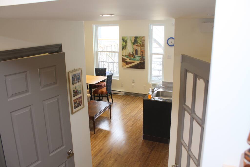 View from staircase