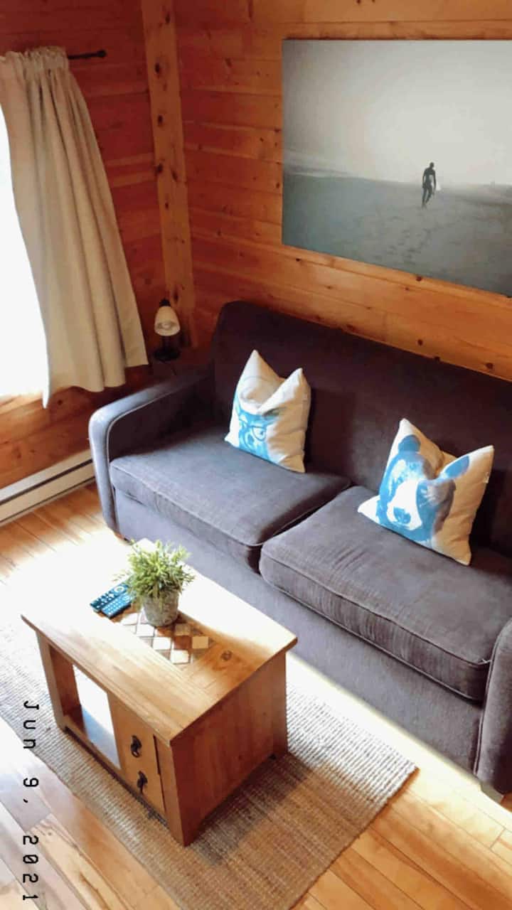 Salón. Sofá matrimonial. Se proporciona toda
la ropa de cama. 