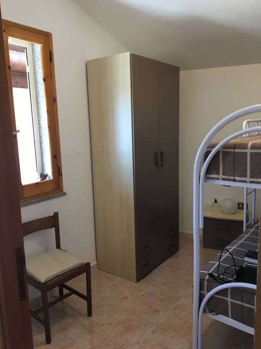 Camera con letto a castello