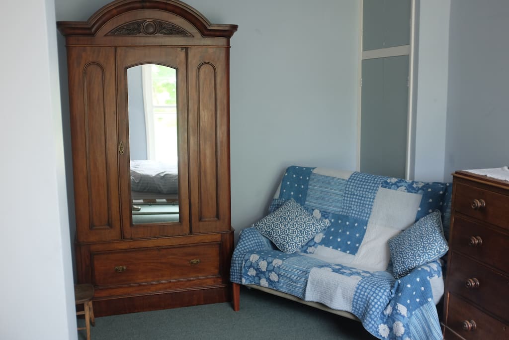A comfortable bedroom....