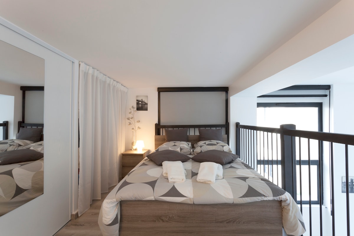 Bračni krevet na mezzanine 