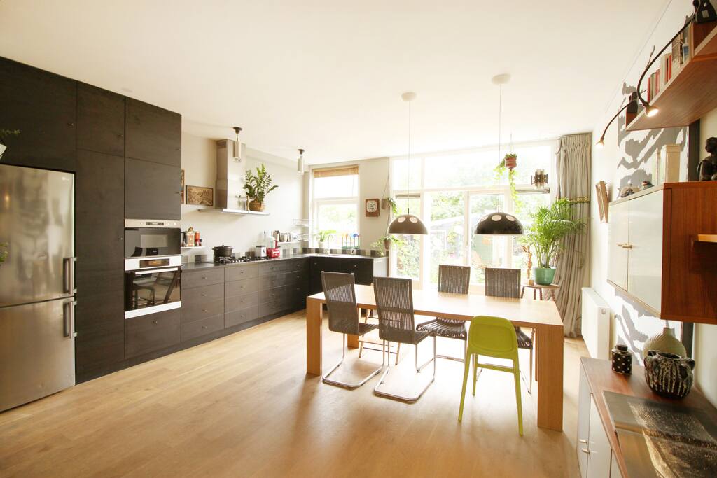 Kitchen plus large dining table