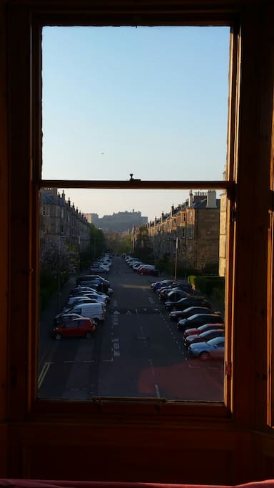 Best view of the Castle in Edinburgh from the sitting room!