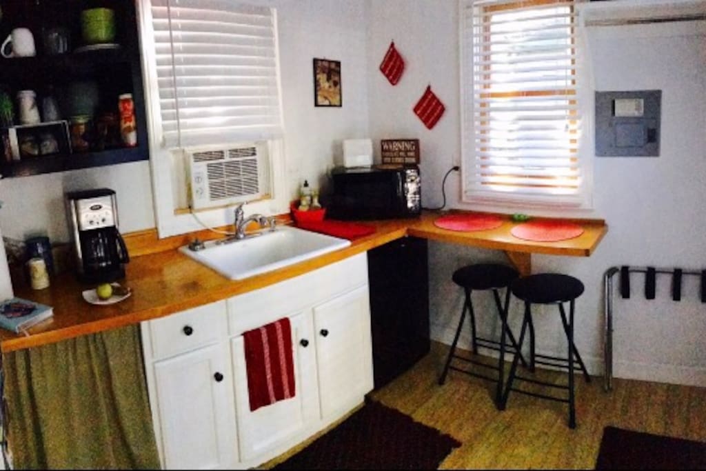 Kitchenette including light breakfast items and some special treats!