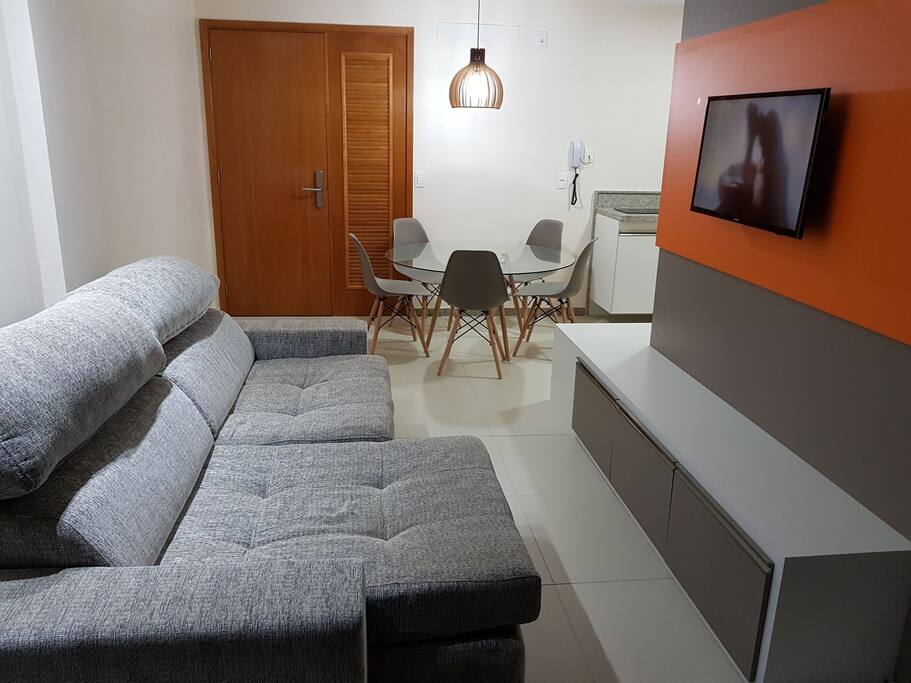 Sala de estar/jantar da unidade
