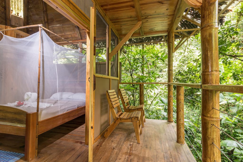 La Torreluna back balcony, with views of the river
