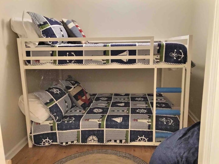 Full size bunks in second bedroom. 