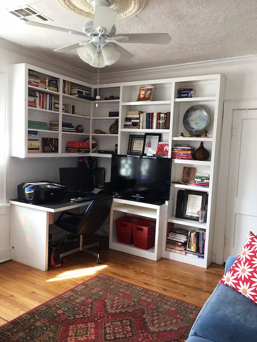 Den - workspace with TV