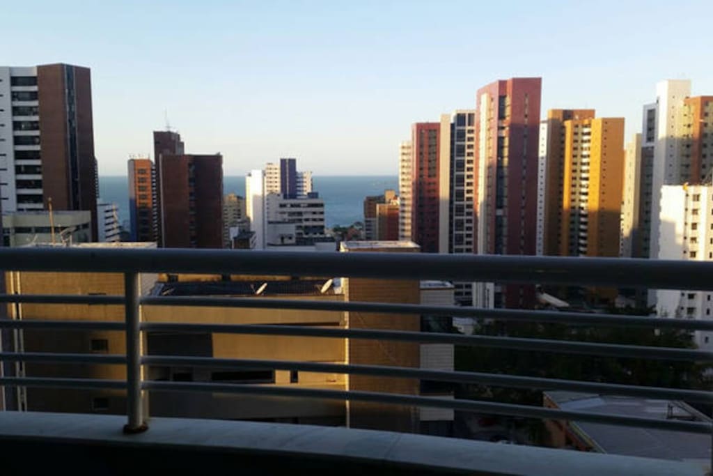Varanda com vista p/ praia