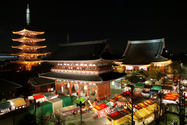Airport transfer service&Asakusa traditional house