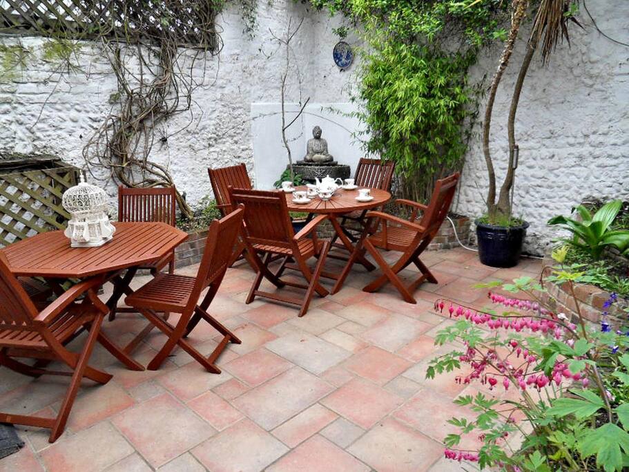 The Courtyard Garden - a great sun trap in the afternoon