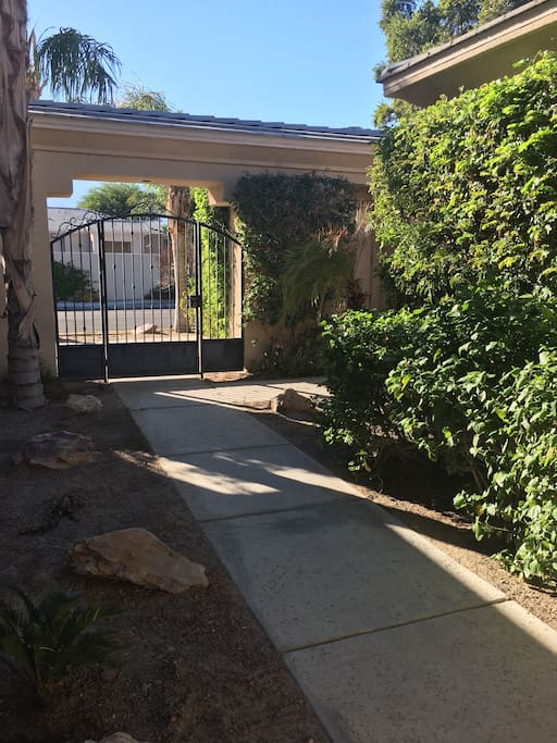 Detached casita for privacy.