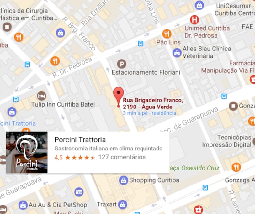 Localização no mapa