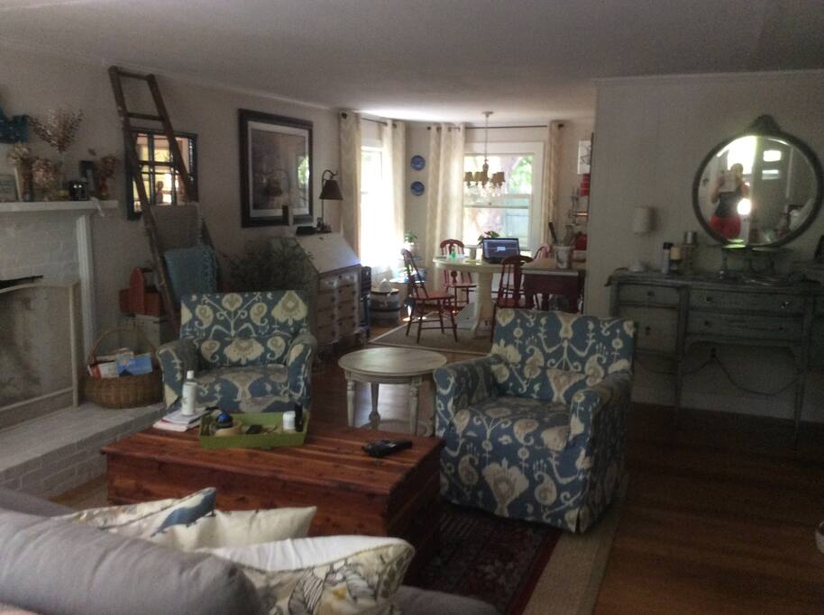 The living room..