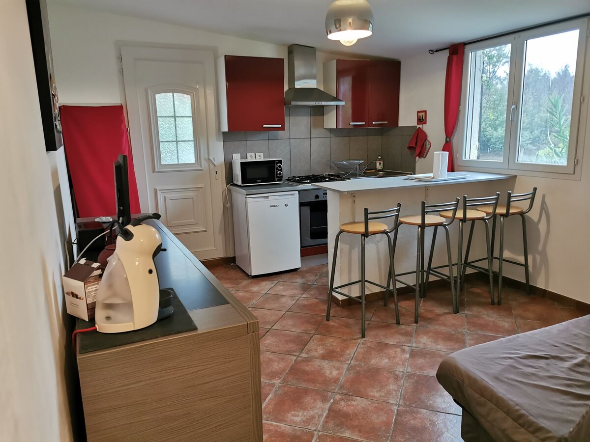 Successful Airbnb property: Ground floor 2 bedroom with pool close to the sea in Linguizzetta