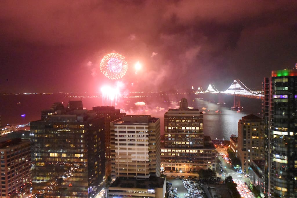 With special events and holidays the Fireworks are literally two blocks away