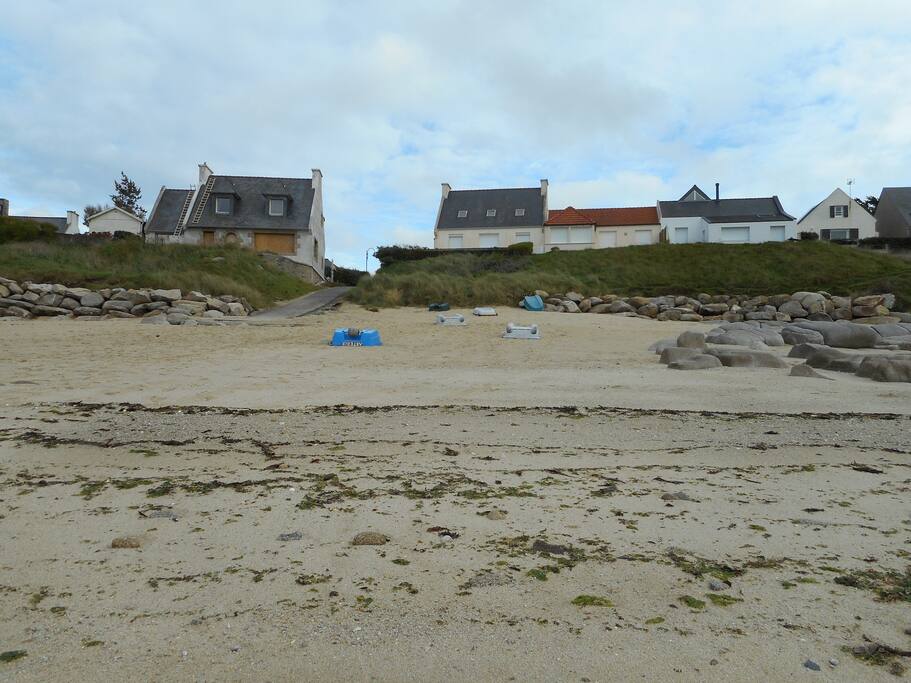 Plage devant la Villa GARREC VEN