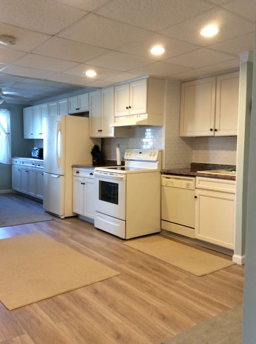 Kitchen with open floor plan